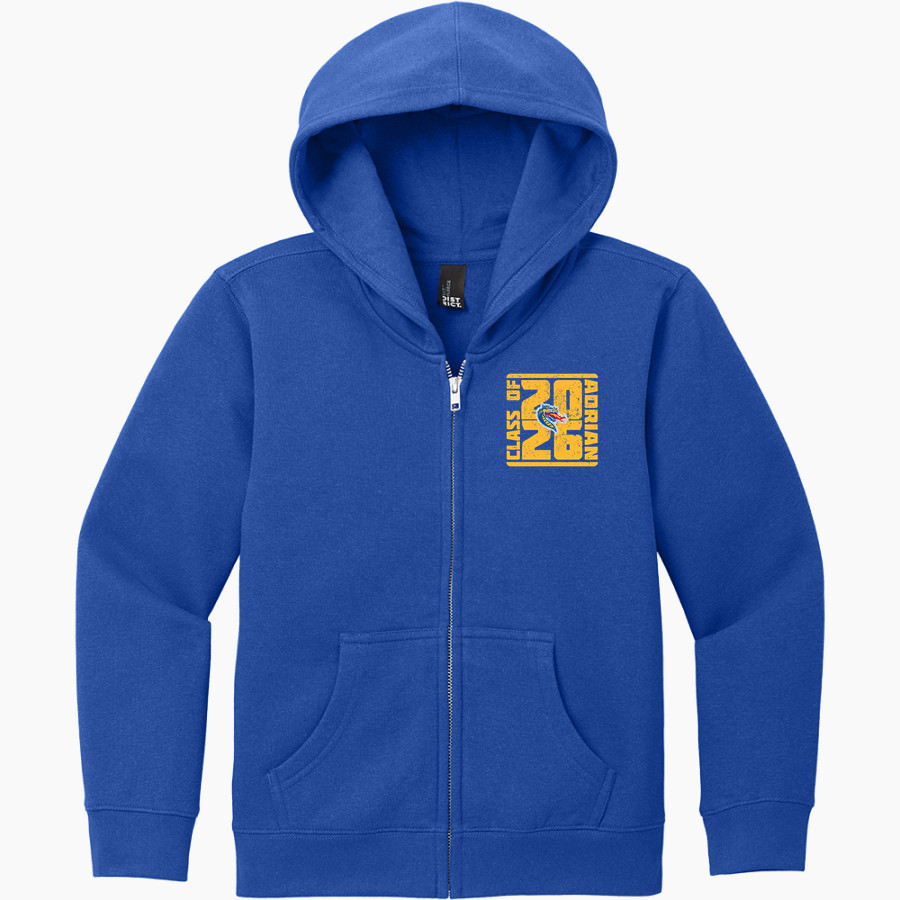ADRIAN HIGH SCHOOL DRAGONS District Youth VIT Fleece Full-Zip Hoodie
