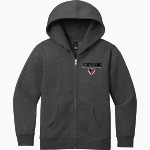 Oklahoma Hustlers Hustlers <span class="pdp-name-mascot">Oklahoma Hustlers</span> District Youth VIT Fleece Full-Zip Hoodie Front Thumbnail