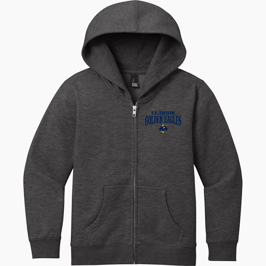 Clarion Golden Eagles <span class="pdp-name-mascot">Clarion - Penn West University Golden Eagles</span> District Youth VIT Fleece Full-Zip Hoodie