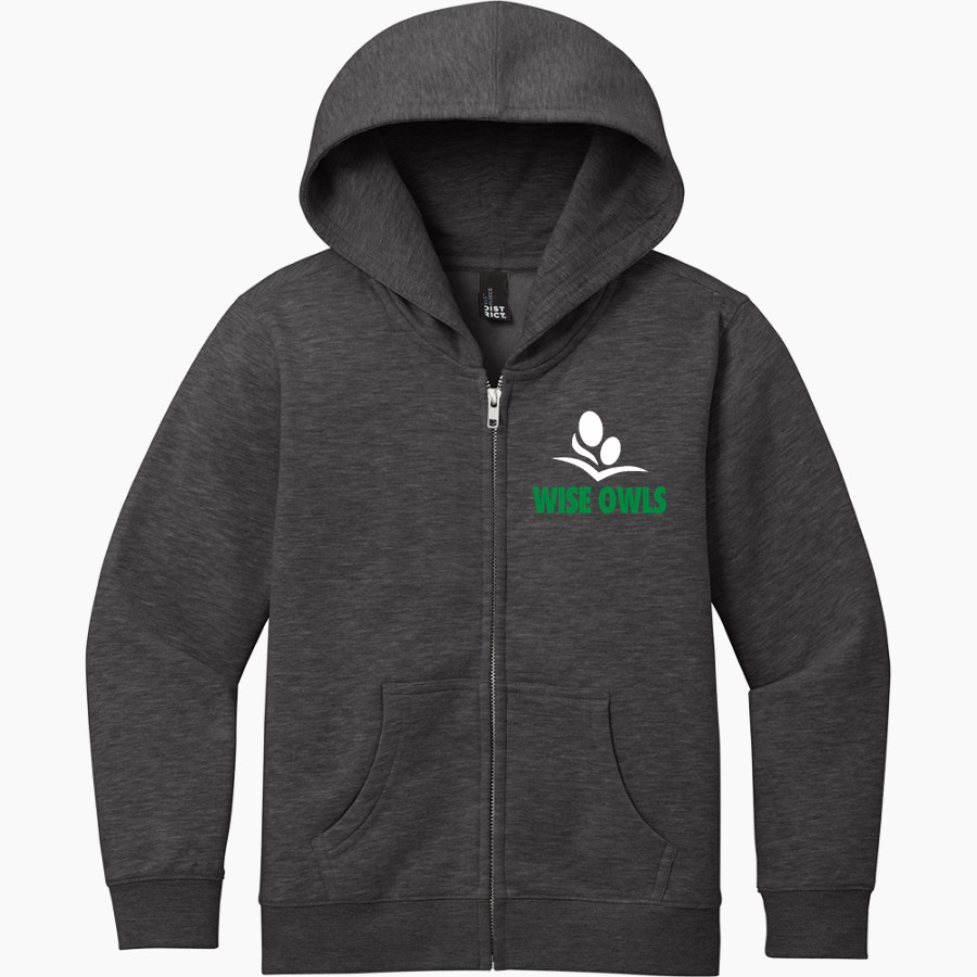 The GreenMount School Wise Owls <span class="pdp-name-mascot">GreenMount School Owls</span> District Youth V.I.T. Fleece Full-Zip Hoodie