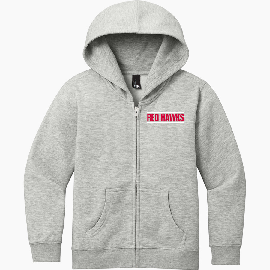 Saint John School Red hawks <span class="pdp-name-mascot">Saint John School Red hawks</span> District Youth VIT Fleece Full-Zip Hoodie