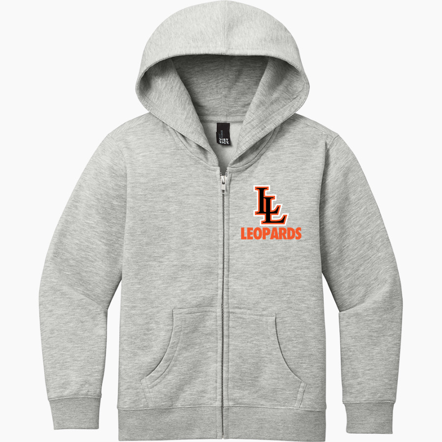 LINDSAY SCHOOL DISTRICT 9 LEOPARDS <span class="pdp-name-mascot">LINDSAY LEOPARDS</span> District Youth VIT Fleece Full-Zip Hoodie