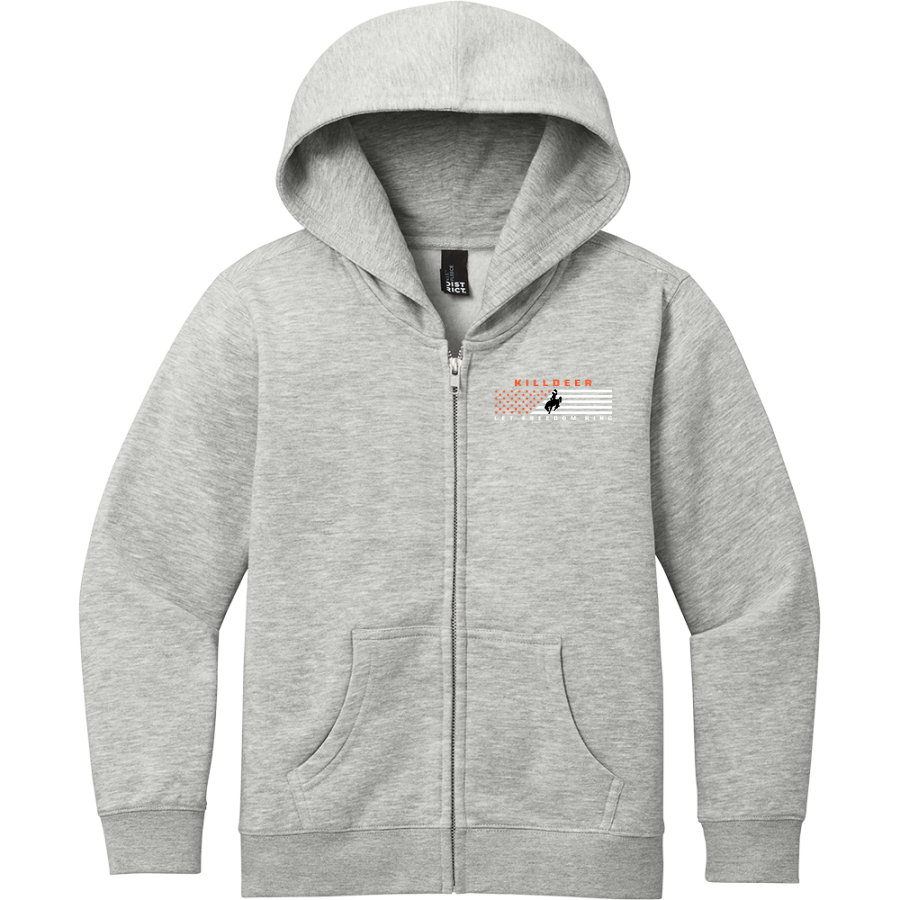 KILLDEER HIGH SCHOOL COWBOYS <span class="pdp-name-mascot">KILLDEER COWBOYS</span> District Youth V.I.T. Fleece Full-Zip Hoodie