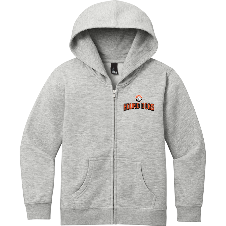 Hilton Elementary School hound dog <span class="pdp-name-mascot">Hilton Elementary Bulldogs</span> District Youth V.I.T. Fleece Full-Zip Hoodie