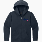 Bluefield University Sideline Store <span class="pdp-name-mascot">Bluefield University</span> District Youth VIT Fleece Full-Zip Hoodie Front Thumbnail