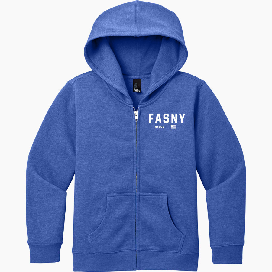French-American School of New York - Online Store <span class="pdp-name-mascot">French-American School Sharks</span> District Youth V.I.T. Fleece Full-Zip Hoodie