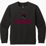 New Life Christian School Rams District Youth V.I.T. Fleece Crewneck Sweatshirt Front Thumbnail