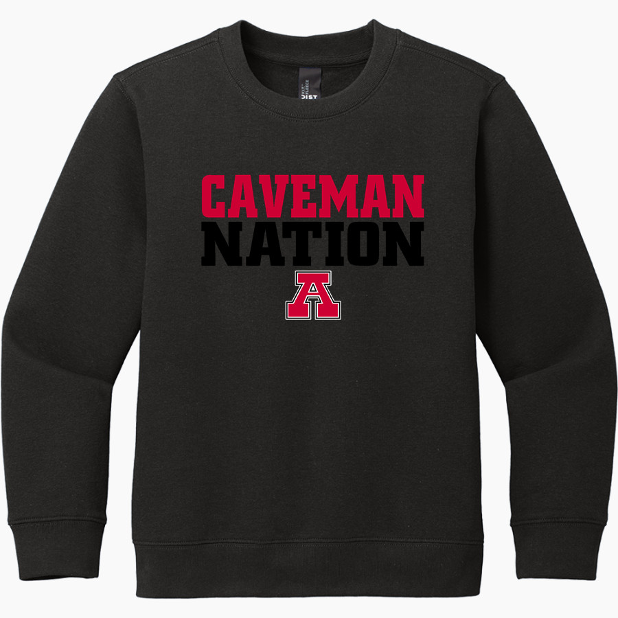 AMERICAN FORK HIGH SCHOOL CAVEMEN <span class="pdp-name-mascot">AMERICAN FORK CAVEMEN</span> District Youth V.I.T. Fleece Crewneck Sweatshirt