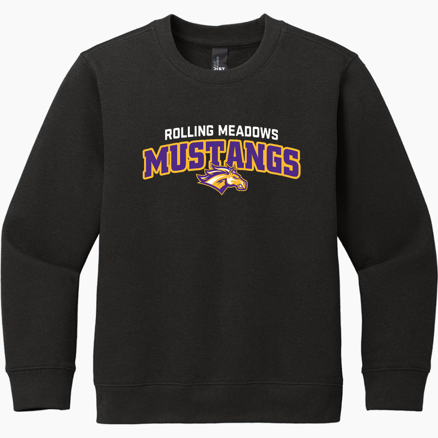 Rolling Meadows Mustangs <span class="pdp-name-mascot">Rolling Meadows High School Mustangs</span> District Youth V.I.T. Fleece Crewneck Sweatshirt