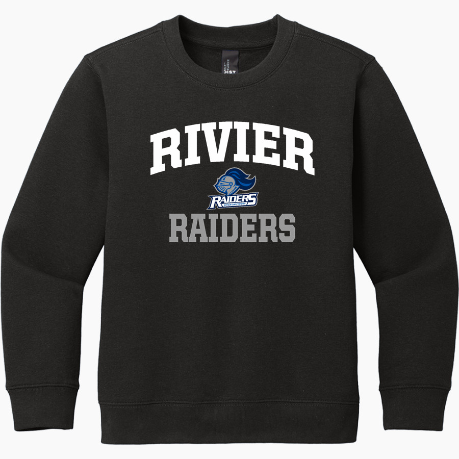 Rivier University Official Store of the Raiders <span class="pdp-name-mascot">Rivier University Raiders</span> District Youth V.I.T. Fleece Crewneck Sweatshirt