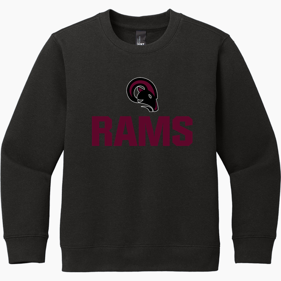 New Life Christian School Rams District Youth V.I.T. Fleece Crewneck Sweatshirt