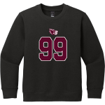 Burgundy Blazers <span class="pdp-name-mascot">Burgundy Farm Blazers</span> District Youth V.I.T. Fleece Crewneck Sweatshirt Front Thumbnail