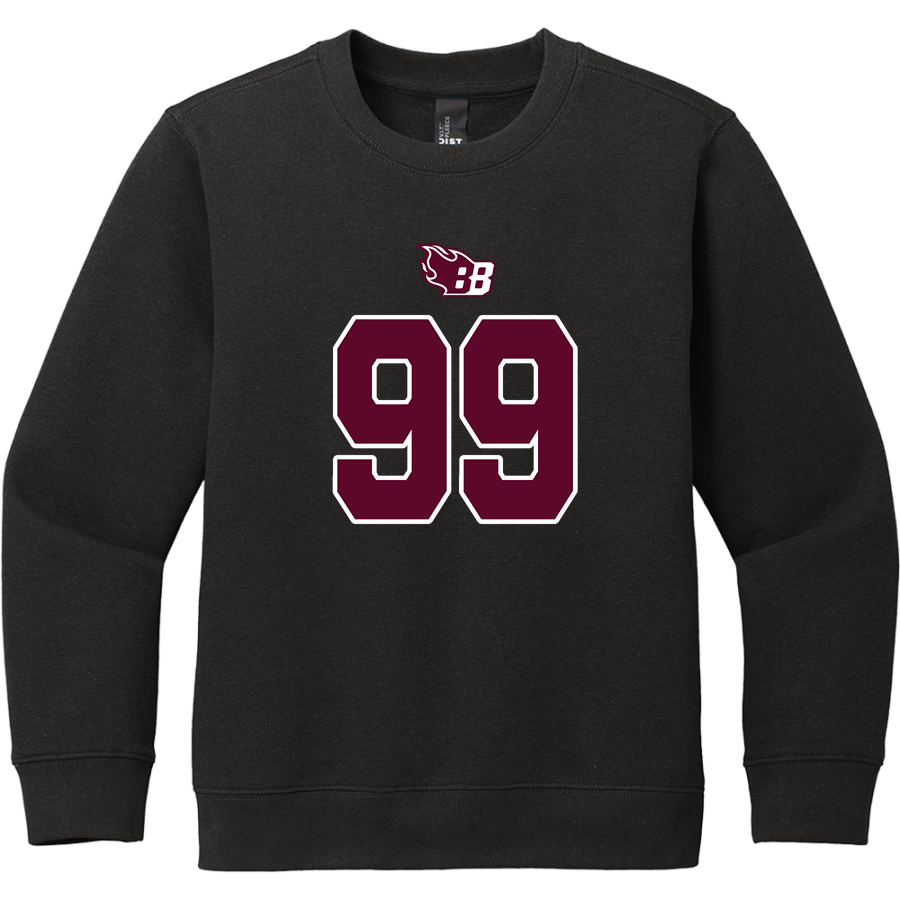 Burgundy Blazers <span class="pdp-name-mascot">Burgundy Farm Blazers</span> District Youth V.I.T. Fleece Crewneck Sweatshirt