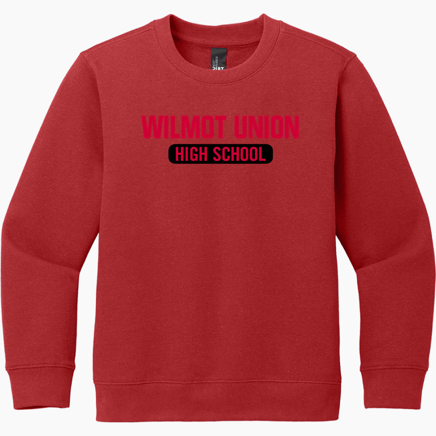 WILMOT UNION HIGH SCHOOL PANTHERS <span class="pdp-name-mascot">WILMOT PANTHERS</span> District Youth V.I.T. Fleece Crewneck Sweatshirt