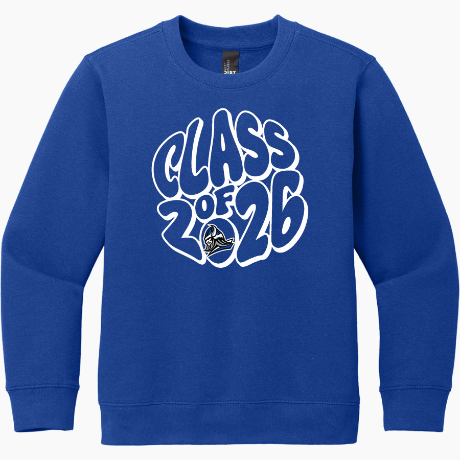 Winnebago Lutheran Vikings Online Store District Youth V.I.T. Fleece Crewneck Sweatshirt