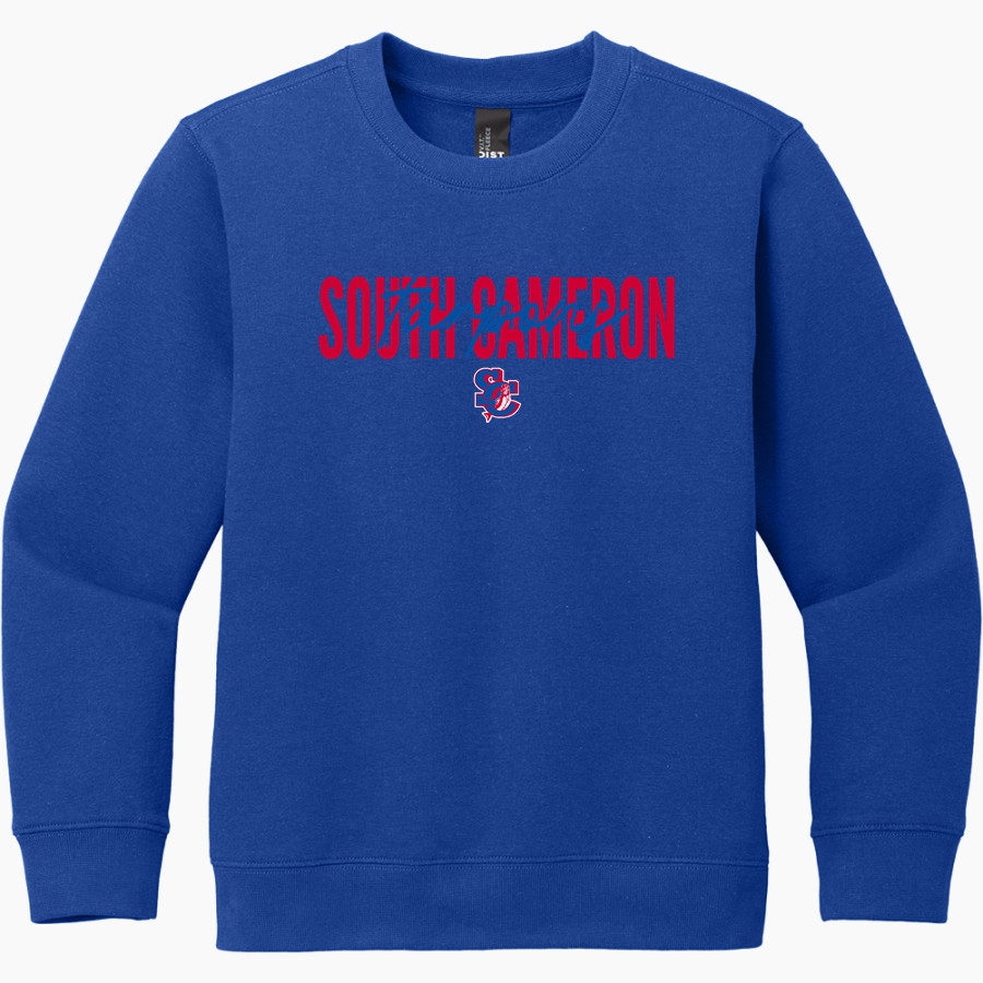 SOUTH CAMERON HIGH SCHOOL TARPONS District Youth V.I.T. Fleece Crewneck Sweatshirt