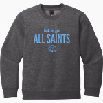 ALL SAINTS CATHOLIC HIGH SCHOOL COUGARS <span class="pdp-name-mascot">ALL SAINTS COUGARS</span> District Youth V.I.T. Fleece Crewneck Sweatshirt Front Thumbnail