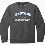 Zion Lutheran School Panthers District Youth V.I.T. Fleece Crewneck Sweatshirt Front Thumbnail