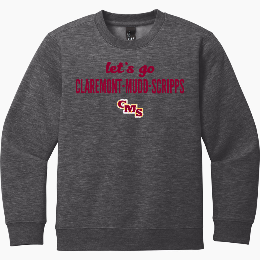 CLAREMONT MUDD SCRIPPS Athenas District Youth V.I.T. Fleece Crewneck Sweatshirt