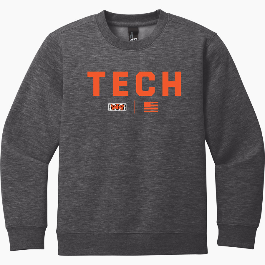 Tech High School Tigers <span class="pdp-name-mascot">Tech High School</span> District Youth V.I.T. Fleece Crewneck Sweatshirt