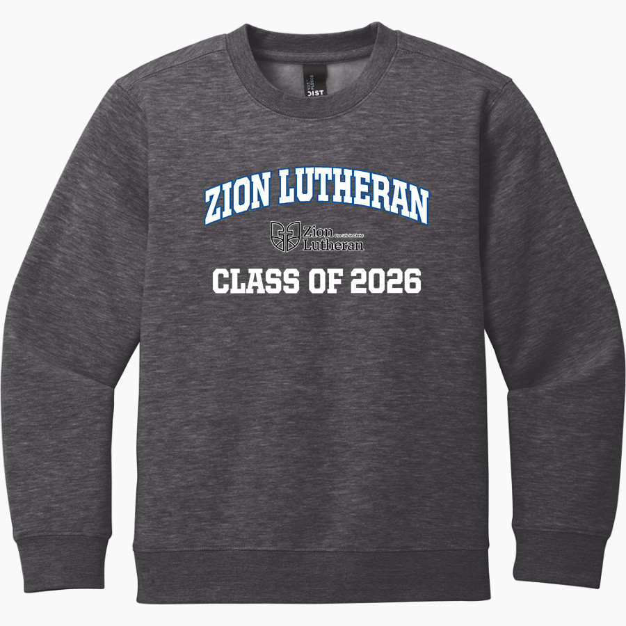 Zion Lutheran School Panthers District Youth V.I.T. Fleece Crewneck Sweatshirt