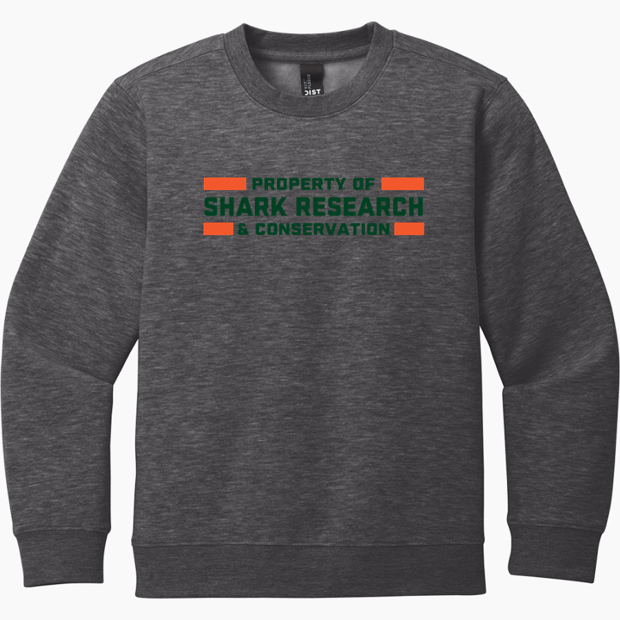 Shark Research & Conservation The Official Online Store District Youth V.I.T. Fleece Crewneck Sweatshirt