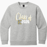 KINGFISHER HIGH SCHOOL YELLOWJACKETS <span class="pdp-name-mascot">KINGFISHER YELLOWJACKETS</span> District Youth V.I.T. Fleece Crewneck Sweatshirt Front Thumbnail