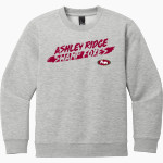 Ashley Ridge Swamp Foxes District Youth V.I.T. Fleece Crewneck Sweatshirt Front Thumbnail