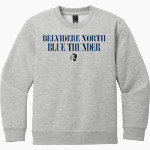 BELVIDERE NORTH HIGH SCHOOL BLUE THUNDER District Youth V.I.T. Fleece Crewneck Sweatshirt Front Thumbnail