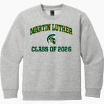 Martin Luther Spartans District Youth V.I.T. Fleece Crewneck Sweatshirt Front Thumbnail