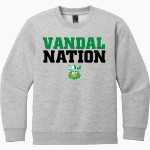 EUREKA HIGH SCHOOL VANDALS District Youth V.I.T. Fleece Crewneck Sweatshirt Front Thumbnail