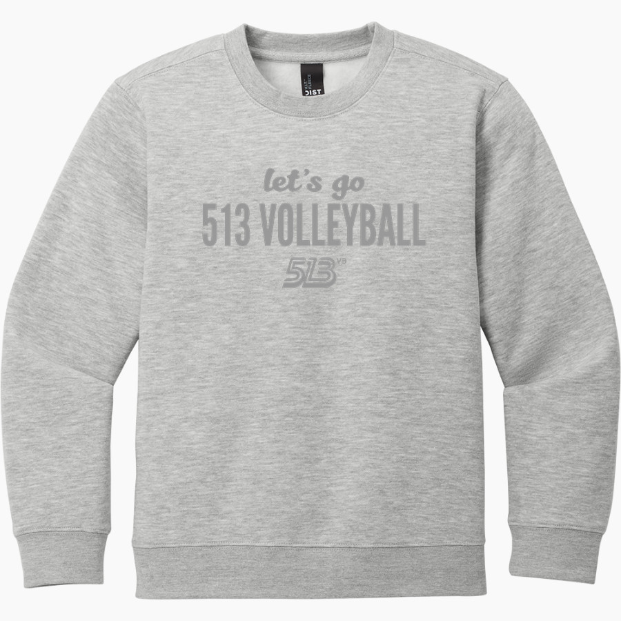 513 Volleyball 513 Volleyball <span class="pdp-name-mascot">513 Volleyball</span> District Youth V.I.T. Fleece Crewneck Sweatshirt