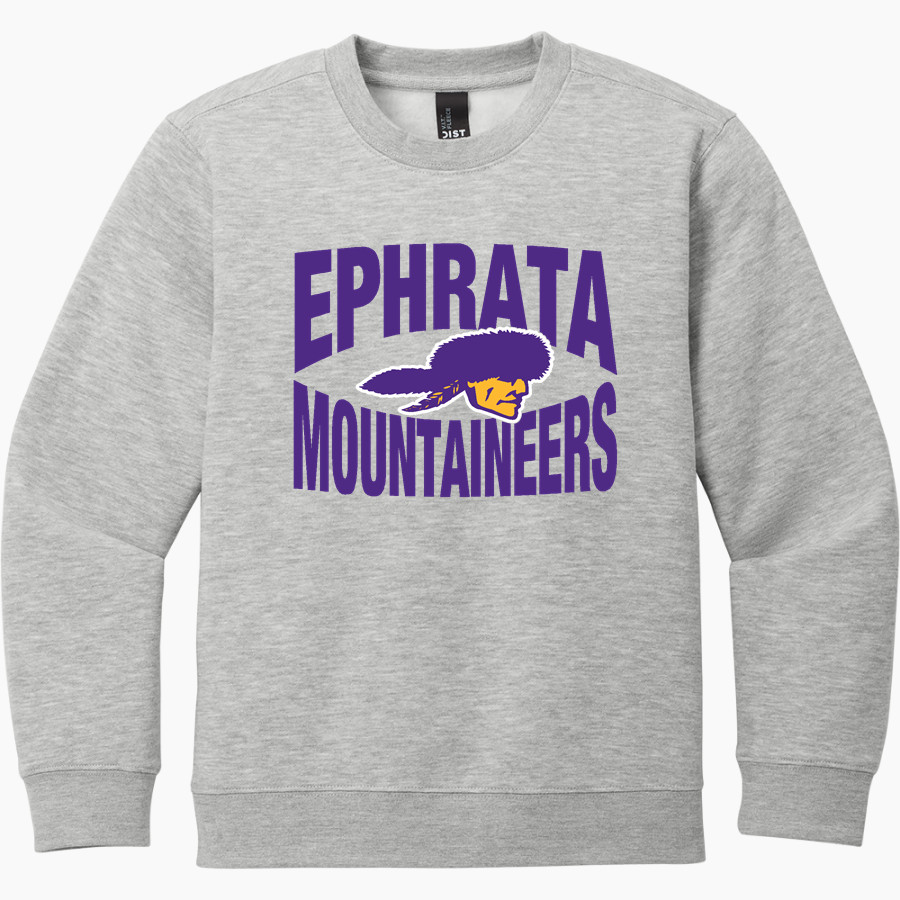 Ephrata Area School District MOUNTAINEERS <span class="pdp-name-mascot">EPHRATA MOUNTAINEERS</span> District Youth V.I.T. Fleece Crewneck Sweatshirt