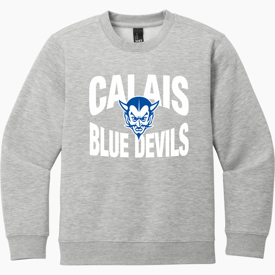 CALAIS HIGH SCHOOL BLUE DEVILS <span class="pdp-name-mascot">CALAIS BLUE DEVILS</span> District Youth V.I.T. Fleece Crewneck Sweatshirt