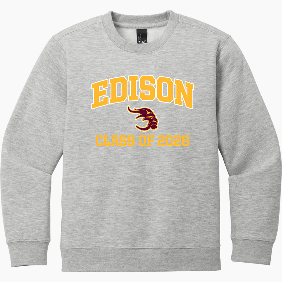EDISON HIGH SCHOOL VIKINGS District Youth V.I.T. Fleece Crewneck Sweatshirt