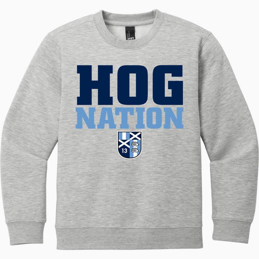 Hedgehogs Lacrosse Club District Youth V.I.T. Fleece Crewneck Sweatshirt