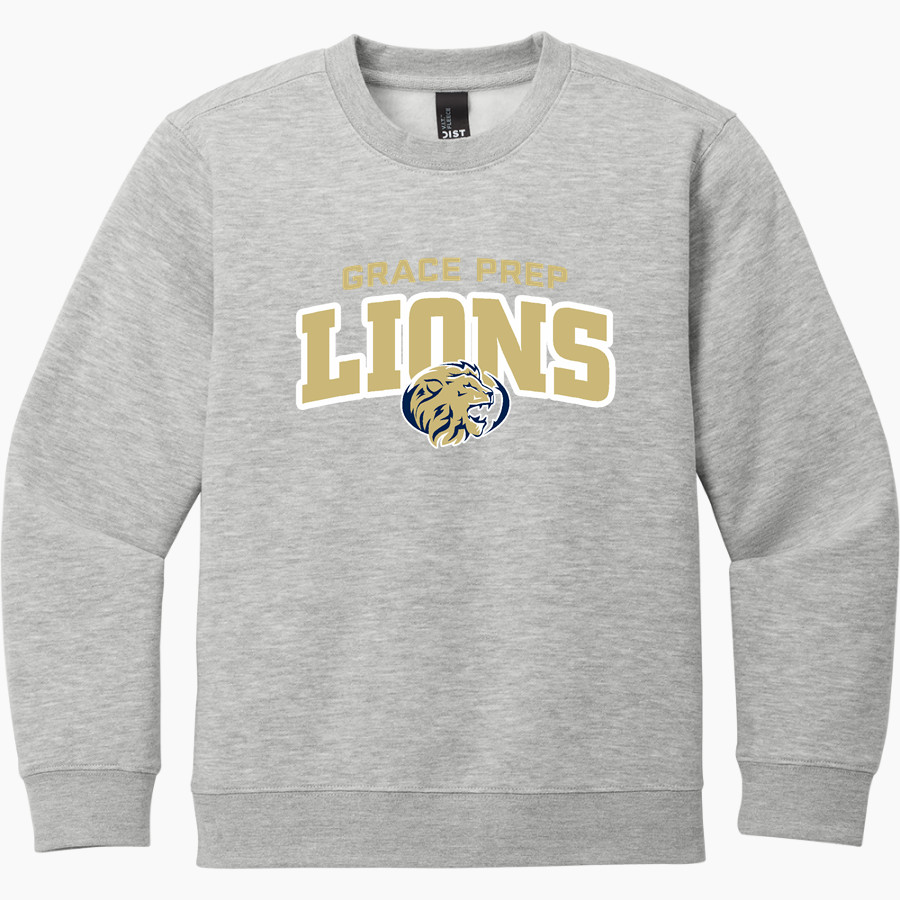 GRACE PREP ACADEMY LIONS <span class="pdp-name-mascot">GRACE LIONS</span> District Youth V.I.T. Fleece Crewneck Sweatshirt