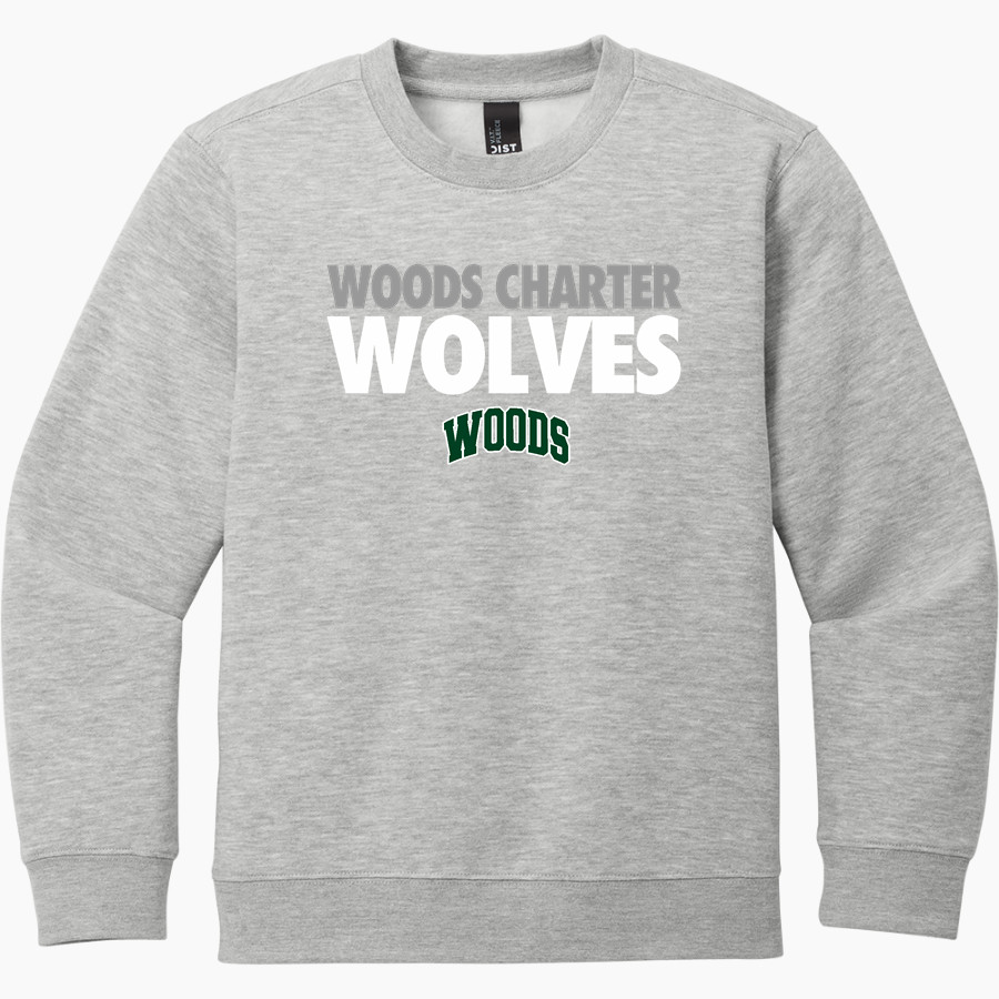 Woods Charter Wolves District Youth V.I.T. Fleece Crewneck Sweatshirt