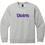 NYU Violets <span class="pdp-name-mascot">NYU Violets</span> District Youth V.I.T. Fleece Crewneck Sweatshirt Front Thumbnail