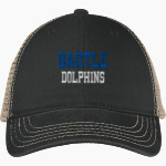 BARTLE Dolphins <span class="pdp-name-mascot">BARTLE ELEMENTARY SCHOOL Dolphins</span> District Super Soft Mesh Back Cap Front Thumbnail