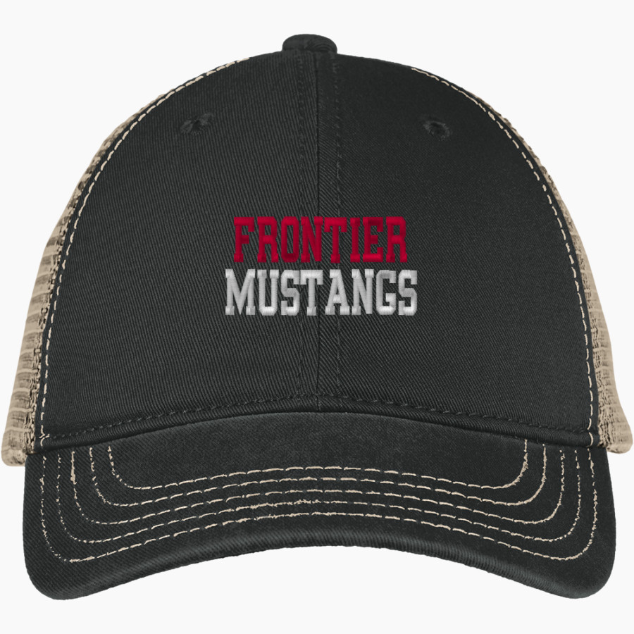 FRONTIER HIGH SCHOOL MUSTANGS <span class="pdp-name-mascot">FRONTIER MUSTANGS</span> District Super Soft Mesh Back Cap