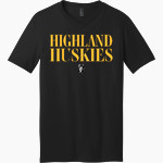 HIGHLAND HIGH SCHOOL HUSKIES District Men's Very Important V-Neck Short Sleeve Tee Front Thumbnail