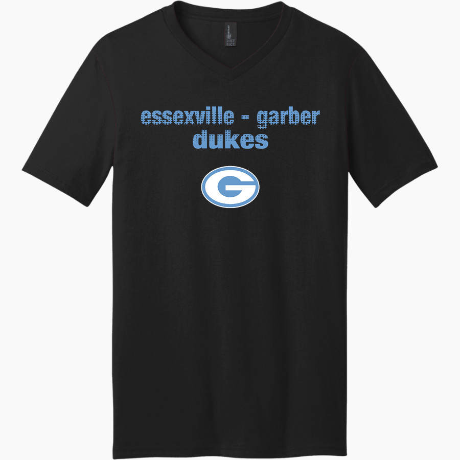 ESSEXVILLE-GARBER HIGH SCHOOL DUKES District Men's Very Important V-Neck Short Sleeve Tee