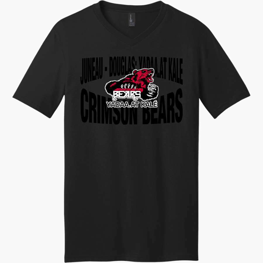 JUNEAU-DOUGLAS HIGH SCHOOL CRIMSON BEARS <span class="pdp-name-mascot">JUNEAU - DOUGLAS CRIMSON BEARS</span> District Men's Very Important V-Neck Short Sleeve Tee