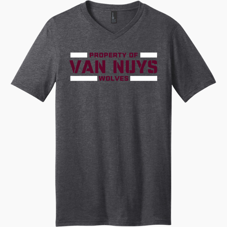 VAN NUYS HIGH SCHOOL WOLVES <span class="pdp-name-mascot">VAN NUYS WOLVES</span> District Men's Very Important V-Neck Short Sleeve Tee