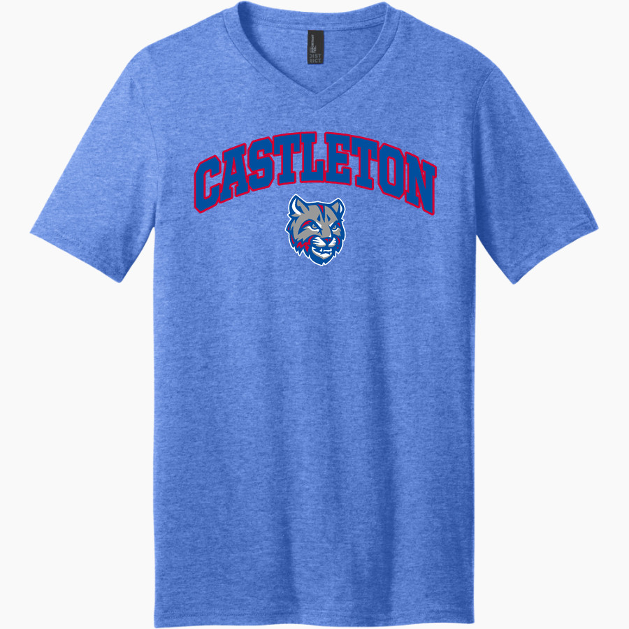 Castleton Wildcats <span class="pdp-name-mascot">Castleton Elementary Wildcats</span> District Men's Very Important V-Neck Short Sleeve Tee