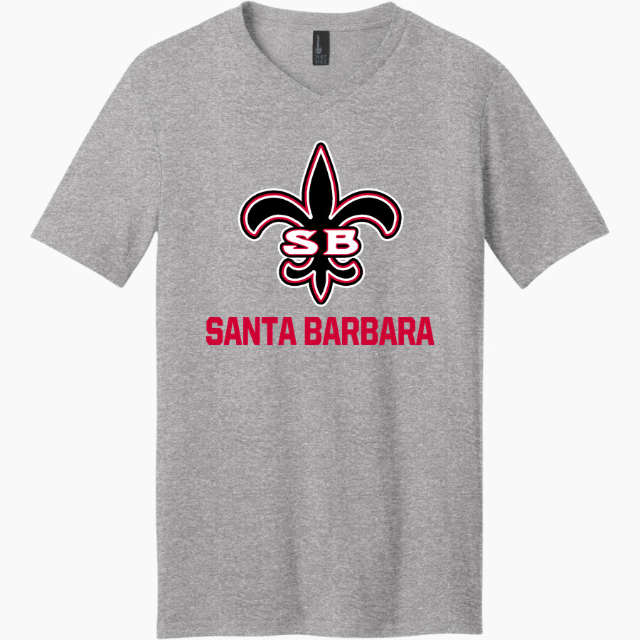 Santa Barbara Saints Football <span class="pdp-name-mascot">Santa Barbara Saints Football</span> District Men's Very Important V-Neck Short Sleeve Tee