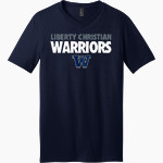 Liberty Christian Warriors <span class="pdp-name-mascot">Liberty Christian Warriors</span> District Men's Very Important V-Neck Short Sleeve Tee Front Thumbnail