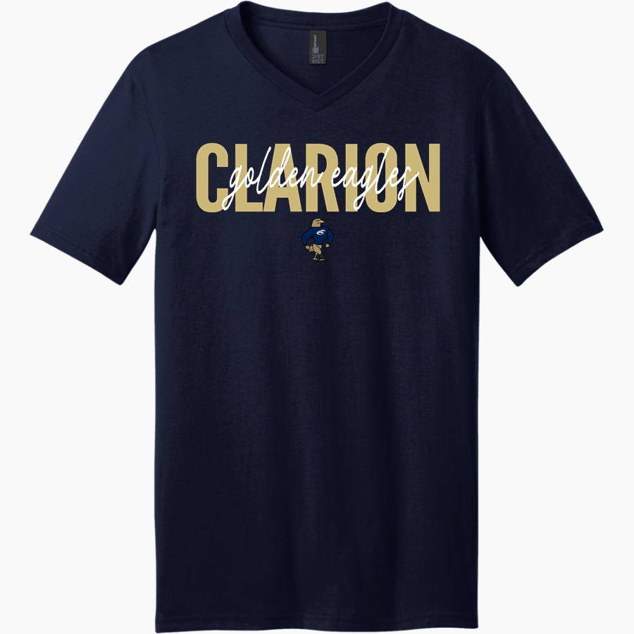 Clarion Golden Eagles <span class="pdp-name-mascot">Clarion - Penn West University Golden Eagles</span> District Men's Very Important V-Neck Short Sleeve Tee