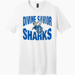 Divine Savior Academy Sharks <span class="pdp-name-mascot">Divine Savior Sharks</span> District Men's Very Important V-Neck Short Sleeve Tee Front Thumbnail